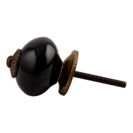 Black Antique Ceramic Cabinet  Knob